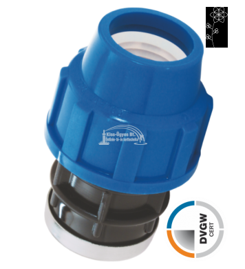 KPE egyenes idomok belső menettel, 16 bar-ig képe