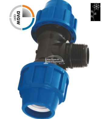 KPE T idom külső menettel 75x2.1/2x75