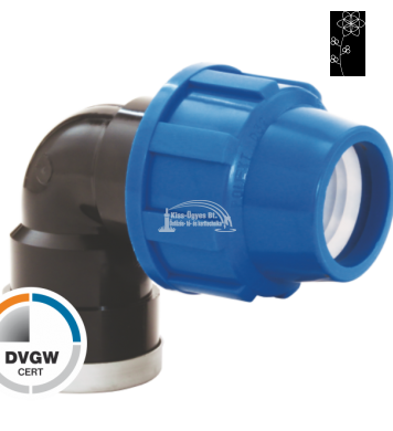 KPE könyök 75x2.1/2 BM