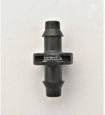 Netafim csatlakozó két körmös 7/4x7/4 fekete, kapilláris csőhöz, PE és KPE csőbe