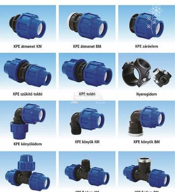 KPE id. 16bar-ig (kék) 20-110-es méretekben képe