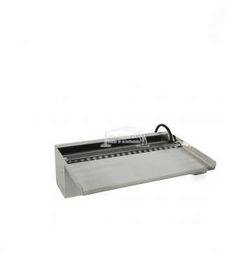 Ubbink Niagara 60 LED-Wall vízeséselem, 60 cm széles, anyaga inox, 35 LED-del, vastagabb falazatokba 12,5 cm kilépővel