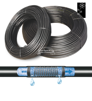 Polidrip standard csepegtető cső 16/33cm, 2L/h  100-300 fm/tekercs,. . . ár/fm